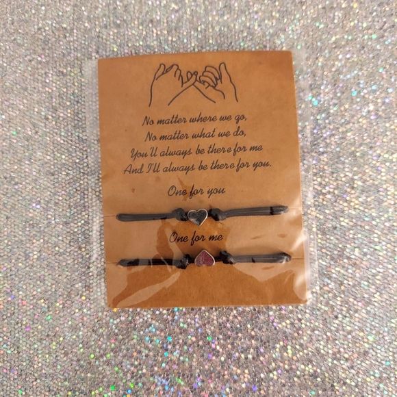 Handmade Heart Befriends/Couples Bracelet Set - Picture 2 of 4